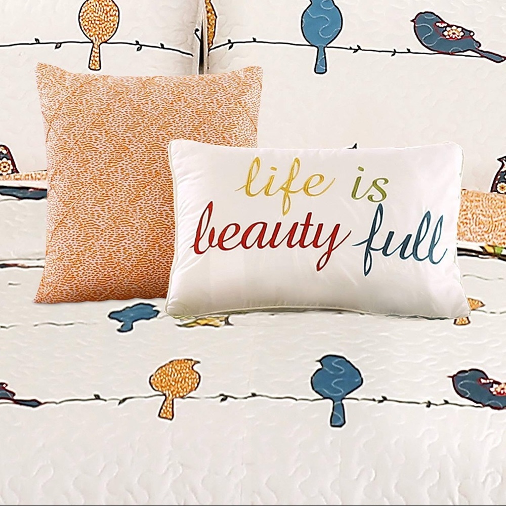 Queen/ Full Rowley Bird 7 piece set NIP